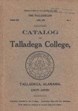 Talladega College Catalog 1907-1908