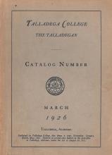 Talladega College Catalog 1926